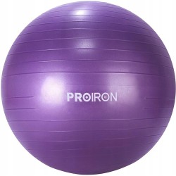 Outlet Piłka klasyczna Proiron 65 cm róże i fiolety do fitnessu jogi OPIS