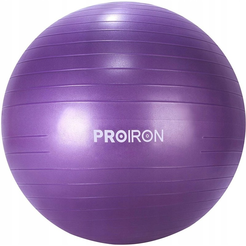 Outlet Piłka klasyczna Proiron 65 cm róże i fiolety do fitnessu jogi OPIS