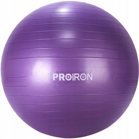 Outlet Piłka klasyczna Proiron 65 cm róże i fiolety do fitnessu jogi OPIS