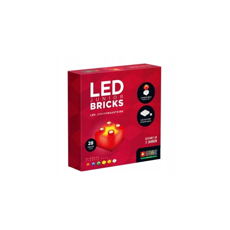 KLOCKI KONSTRUKCYJNE LED STAX 3+ 28SZT. R191