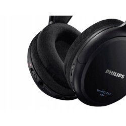 Słuchawki bezprzewodowe nauszne Philips SHC5200 czas pracy 14 h 24 om