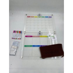 Akrylowy kalendarz magnetyczny na lodówkę miesięczny i tygodniowy 40 x 30cm
