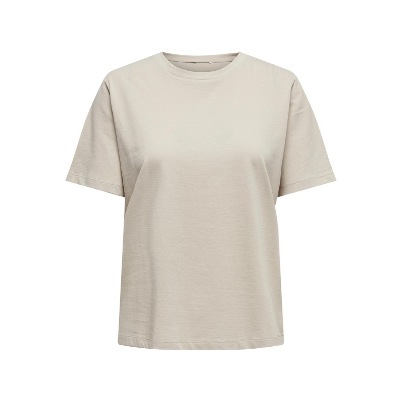 Outlet T-shirt damski z krótkim rękawkiem ONLY rozmiar XL beżowy Outlet T-shirt damski z krótkim rękawkiem ONLY rozmiar XL beżowy