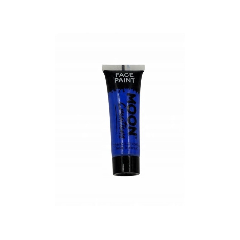 Moon Creations Tubka farby do twarzy i ciała Dark Blue trwała formuła