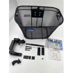 Outlet Kosz rowerowy przedni metalowy FISCHER czarny do 5kg OPIS