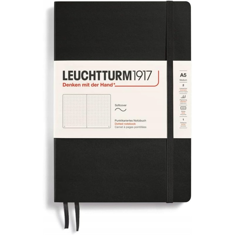 LEUCHTTURM1917 Notes w miękkiej oprawie format A5 ponumerowane strony