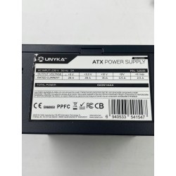 UNYKAch ATX 600 W zasilacz dla graczy 600 W 230 V 50 Hz pasywny OPIS