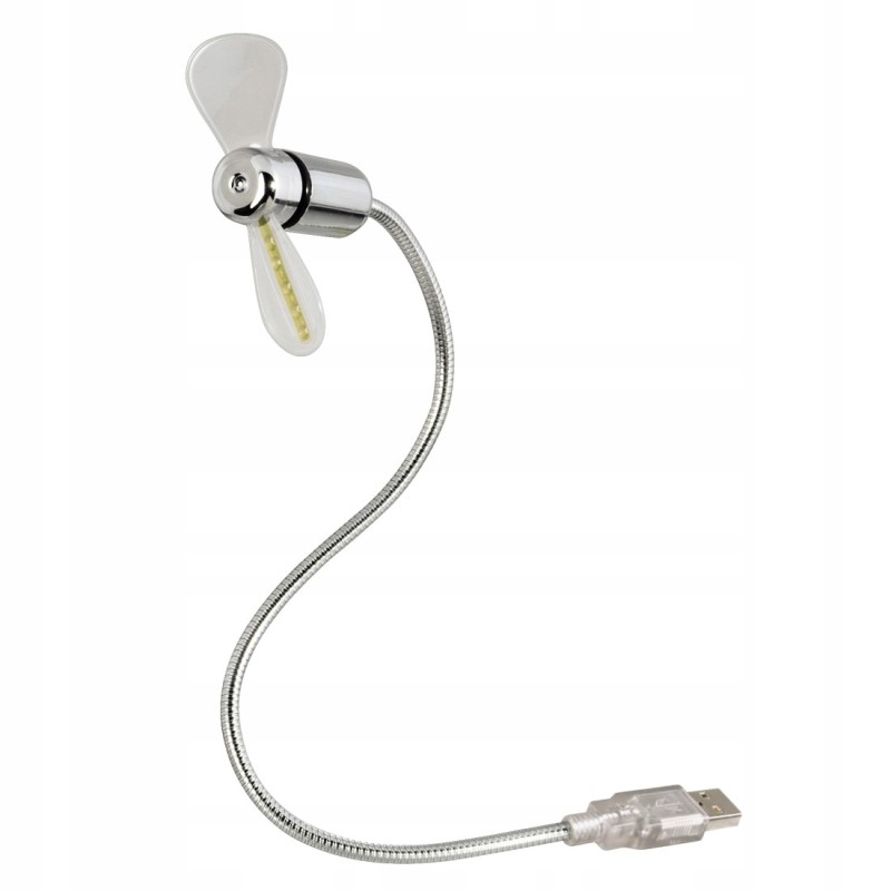 USZKODZONY Hama Wentylator USB z elastyczną szyjką i diodami LED OPIS