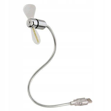 USZKODZONY Hama Wentylator USB z elastyczną szyjką i diodami LED OPIS