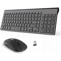 Outlet Zestaw Bezprzewodowa Klawiatura + Myszka USB 2,4GHz QWERTZ