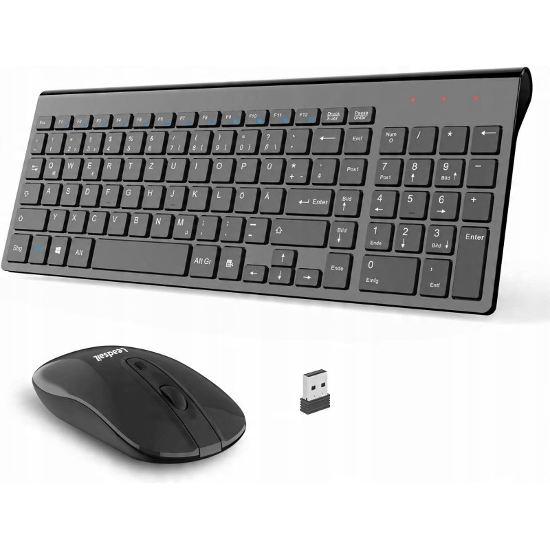 Outlet Zestaw Bezprzewodowa Klawiatura + Myszka USB 2,4GHz QWERTZ Outlet Zestaw Bezprzewodowa Klawiatura + Myszka USB 2,4GHz QWERTZ