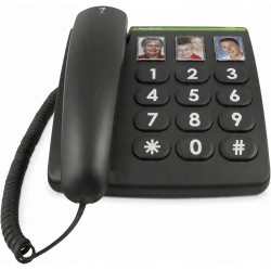 Outlet Telefon przewodowy Doro 380003 regulacja głośności wysoki kontrast