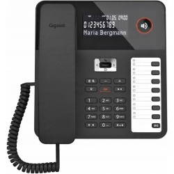 Telefon przewodowy Gigaset DESK 800A tryb głośnomówiący wyświetlacz LCD