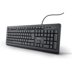 Outlet Trust Taro klawiatura USB przewodowa włoski układ QWERTY czarna OPIS