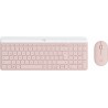 Outlet Klawiatura i mysz Logitech różowe MK470 QWERTZ Układ Niemiecki OPIS