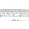 Bluestork AZERTY przewodowa klawiatura francuska dla Mac Windows USB-C