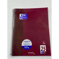 Outlet notatnik A4 Oxford 90 g/m² liniatura 25 80 arkuszy 160 stron fiolet
