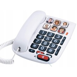 Outlet Telefon przewodowy Alcatel T Max 10 dla seniorów duże przyciski OPIS