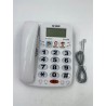 Outlet Telefon przewodowy stacjonarny z zestawem głośnomówiącym biały OPIS