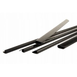 Pavo A4 12 mm Grzbiety zaciskowe pojemność 76 -100 arkuszy Czarne 25 sztuk