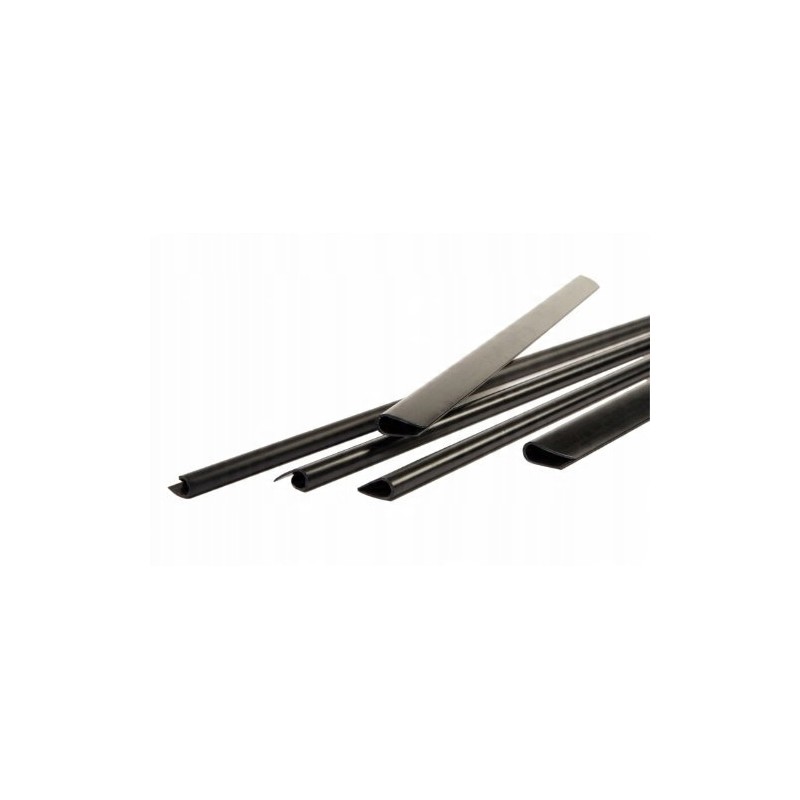 Pavo A4 12 mm Grzbiety zaciskowe pojemność 76 -100 arkuszy Czarne 25 sztuk