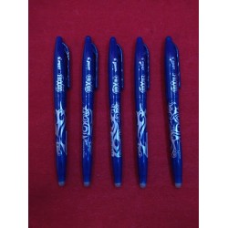 Outlet Zestaw Pen Frixion Ball Pióro Kulkowe 5 sztuk niebieskie z gumką