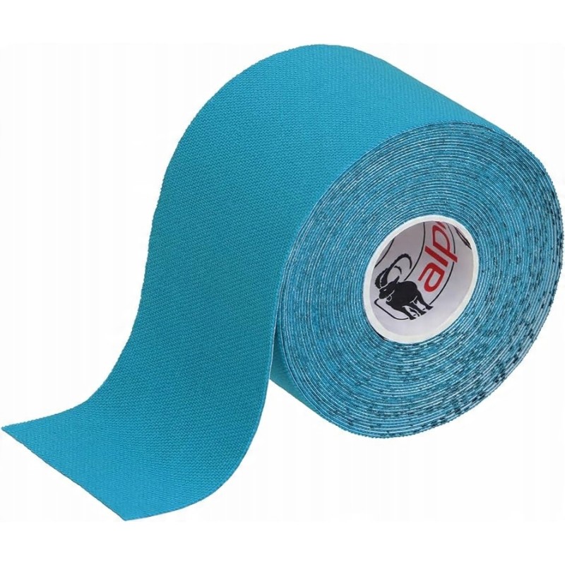ALPIDEX Taśma kinezjologiczna 5cm x 5m 1 szt niebieska high performance ALPIDEX Taśma kinezjologiczna 5cm x 5m 1 szt niebieska high performance