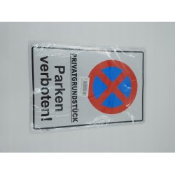 Outlet Znak prywatny parking język niemiecki zakaz parkowania 44 x 30 cm