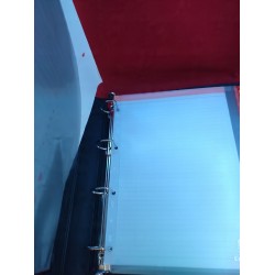 Outlet Saro Teczka organizacyjna czarna plastikowa z gumką elegancka 12 poz