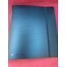 Outlet Saro Teczka organizacyjna czarna plastikowa z gumką elegancka 12 poz