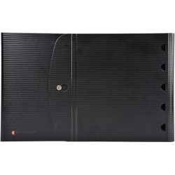 Outlet Exacompta teczka prezentacyjna czarna multi task wbudowanymi folie