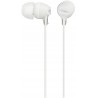 Outlet Sony MDR-EX15AP Lekkie słuchawki douszne przewodowe białe OPIS