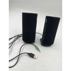 Outlet Zestaw głośników 2.0 Hama Multimedia Loudspeaker E 80 2W czarne OPIS