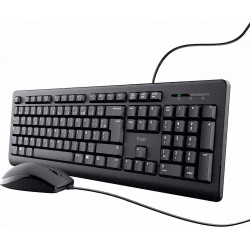 Outlet Przewodowy zestaw klawiatura + mysz francuski układ AZERTY Trust