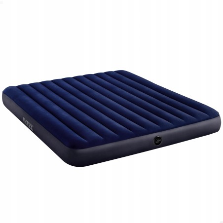 Outlet Materac dwuosobowy Intex 64755 203 x 183 x 25 cm niebieski OPIS