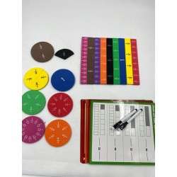 Meetory Magnetic Fraction Tiles koła ułamkowe elementy ułamkowe do nauki