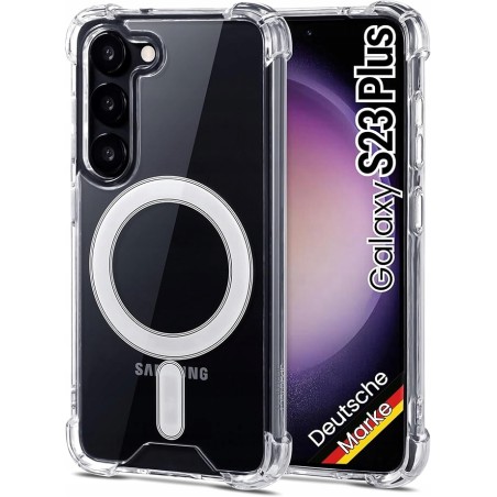 Plecki przeźroczyste JProtect z MagSafe do Samsung Galaxy S23 Plus OPIS
