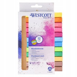 Outlet Westcott kreda kolorow nisko pyłowa długość 8.5 cm 12szt 64A431