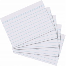 Outlet Herlitz Fiszki w linie A6 1 opakowanie 100 sztuk papier 180 gramów