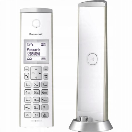 Outlet Telefon bezprzewodowy Panasonic KX-TGK220GN srebrny ekran LCD OPIS