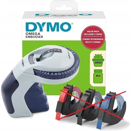 Outlet Typografia DYMO Omega maszyna do wytłaczania 9mm Turn-and-Click OPIS
