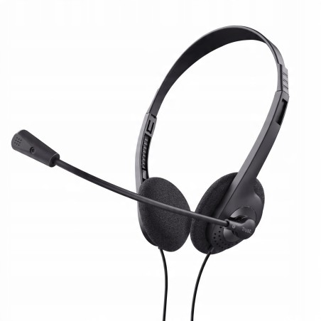 Outlet Słuchawki nauszne przewodowe Trust Primo Chat z mikrofonem kabel1,8m