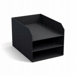 Outlet Bigso Box of Sweden Trey 3-poziomowa taca na listy czarna OPIS