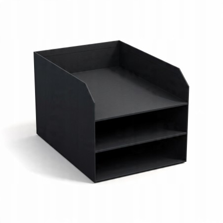 Outlet Bigso Box of Sweden Trey 3-poziomowa taca na listy czarna OPIS