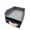 Outlet Bigso Box of Sweden Trey 3-poziomowa taca na listy czarna OPIS