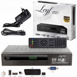 Outlet Tuner Leyf Leyf0301 DVB-S2 + kabel HDMI USB SCART (Euro) Full HD