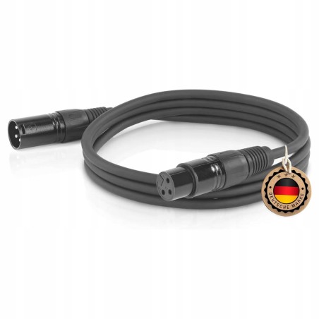 Outlet ETEC XLR kabel mikrofonowy wtyczka XLR męski - XLR żeński 1.50 m