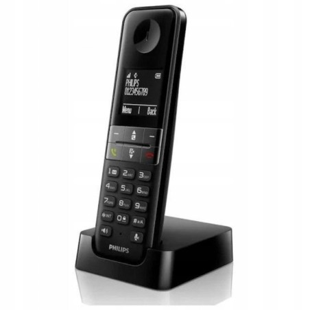 Outlet Telefon przewodowy Philips DECT D47 Solo D4701B/34 czarny