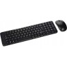 Outlet Zestaw bezprzewodowa klawiatura i mysz Logitech czarnaMK220 j.włoski