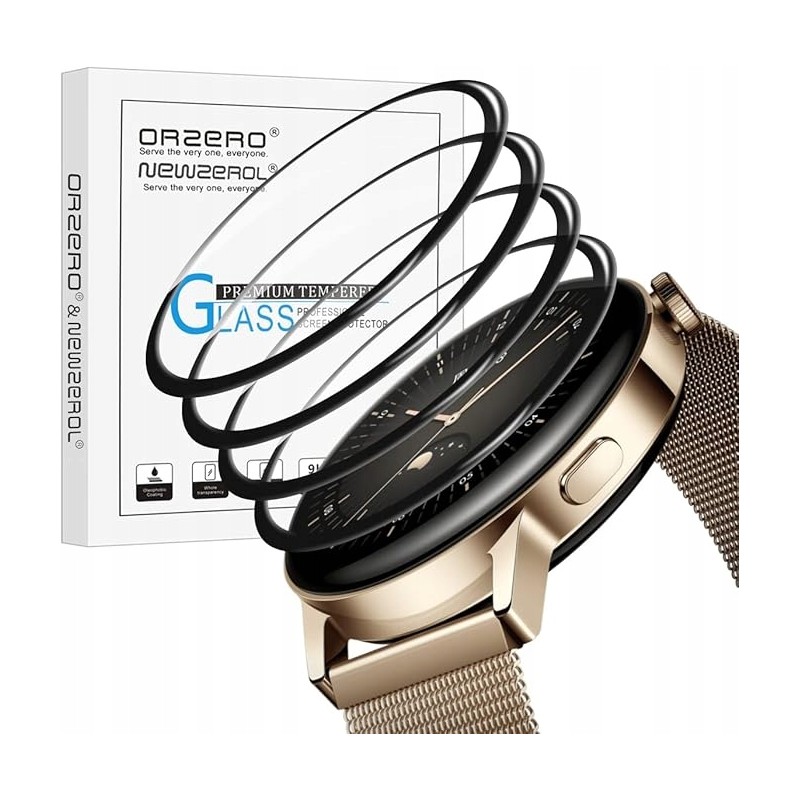 NEWZEROL 4 sztuki kompatybilnych z Huawei Watch GT 3 42 mm folia ochronna